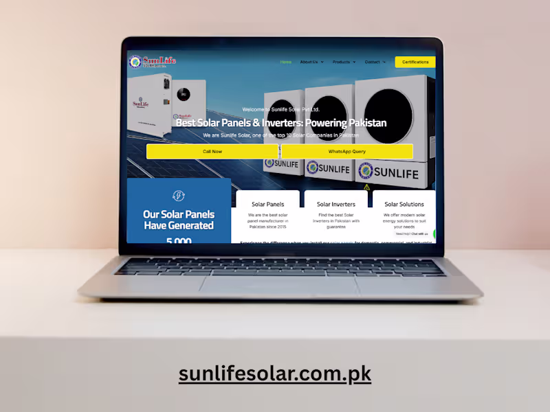 Cover image for Sunlife Solar - Solar Panels & Energy Solutions Website