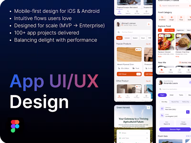 Cover image for App UX/UI Design