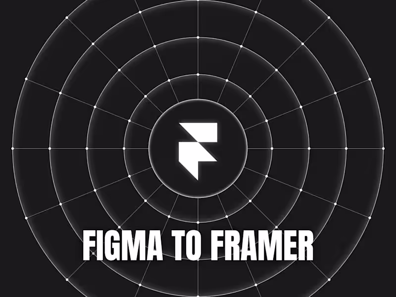 Cover image for Figma to Framer