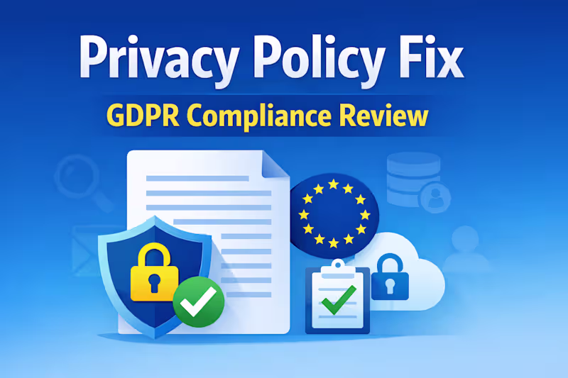 Cover image for Fix and optimize your Privacy Policy for GDPR compliance