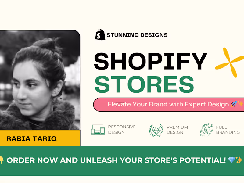Cover image for Custom Shopify Store Design