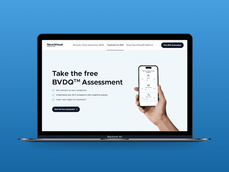 Cover image for Web and app redesign for medical company