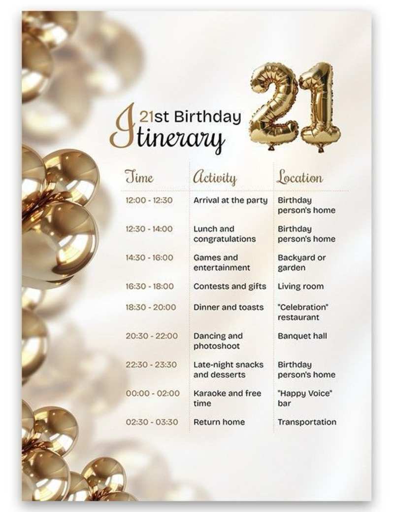 Cover image for Birthday Programme