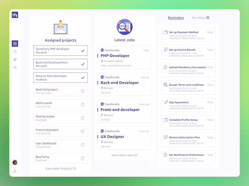 Cover image for Transformify - 🧑‍💼 Recruitments Platform | Desktop | Ui/Ux