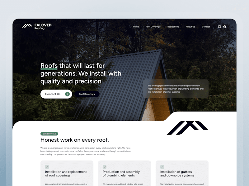 Cover image for Roofing Craftsmen Web Design & WordPress Development