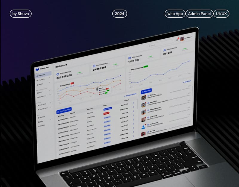 Cover image for Nebula Pay | UI/UX Design | Admin Panel