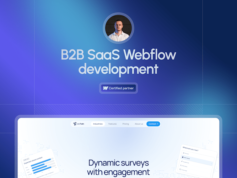 Cover image for B2B SaaS Webflow development
