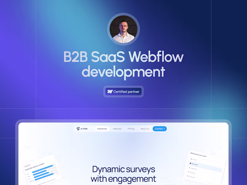 Cover image for B2B SaaS Webflow development