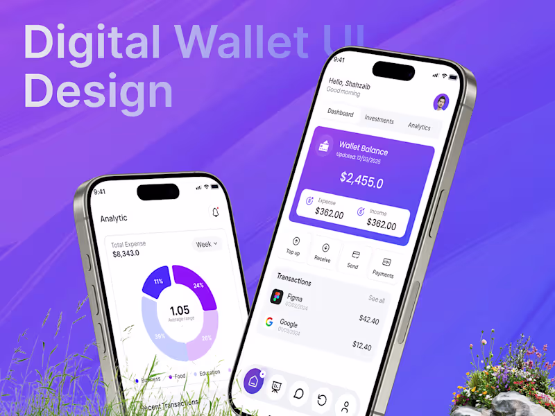 Cover image for Digital Wallet UI Design