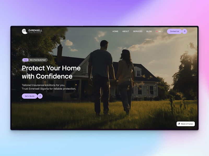Cover image for Evrensell Insurance Landing Page