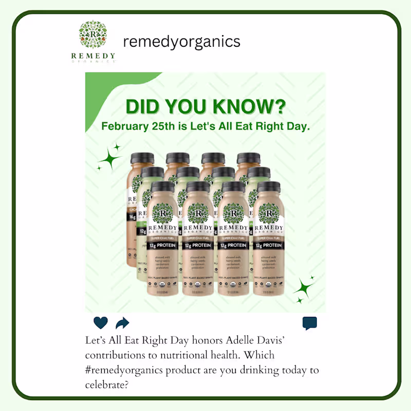 Cover image for Instagram Spec Copy For Remedy Organics