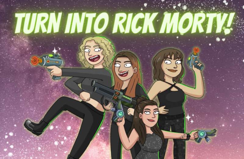 Cover image for I will draw you in rick morty style only in 5 hours