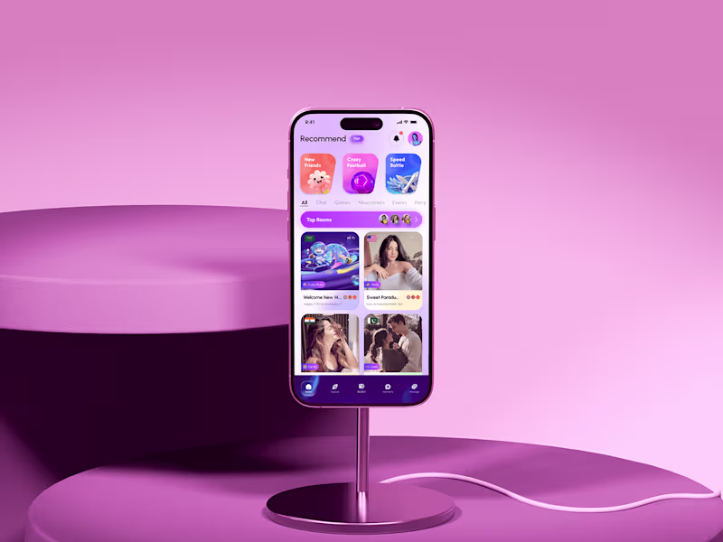 Cover image for Live chat app design