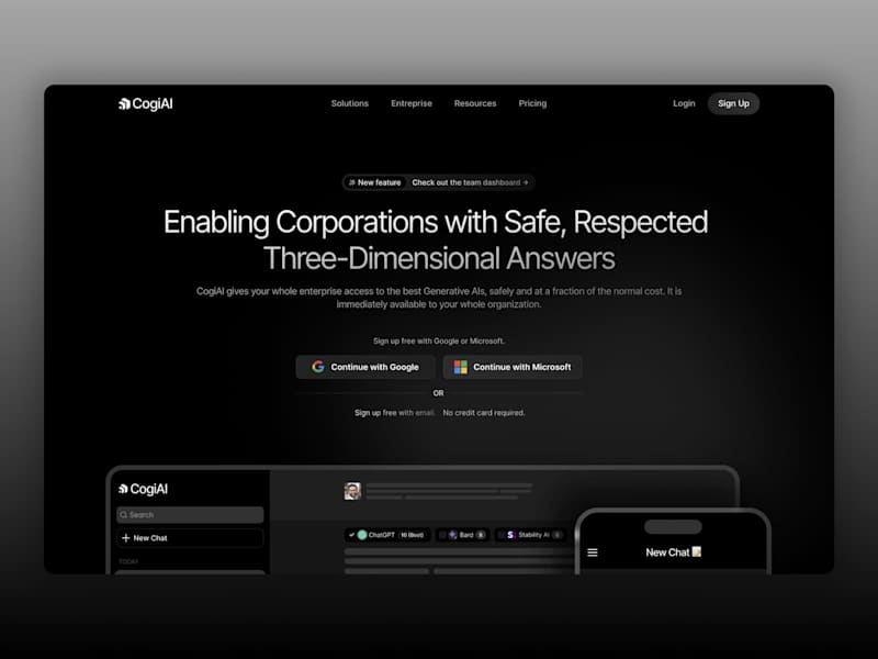 Cover image for CogiAI — Framer SaaS Website