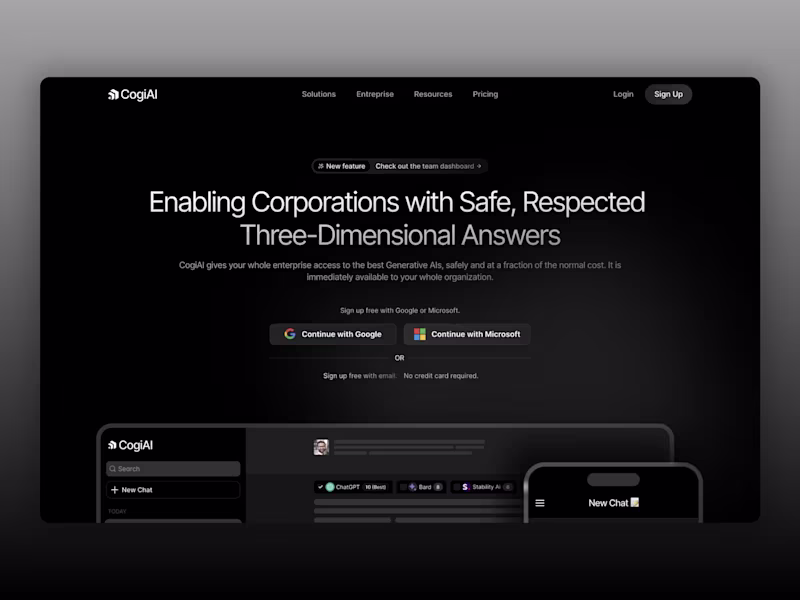 Cover image for CogiAI — Framer SaaS Website