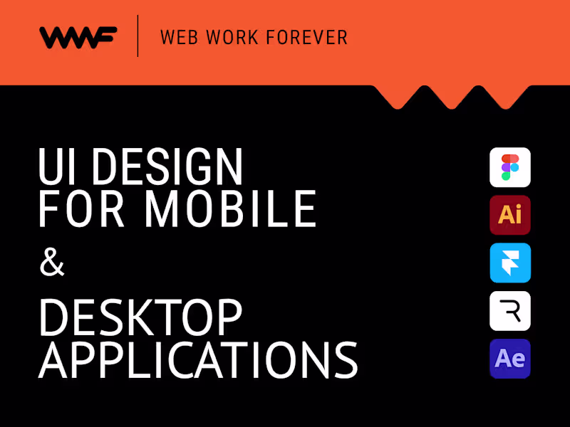 Cover image for UI design for mobile and desktop app