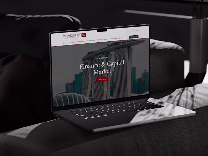 Cover image for Wilberforce TJC Law Website Development