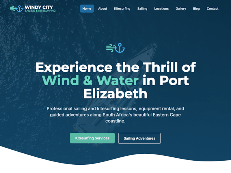 Cover image for Windy City - Sailing & Kitesurfing in Port Elizabeth