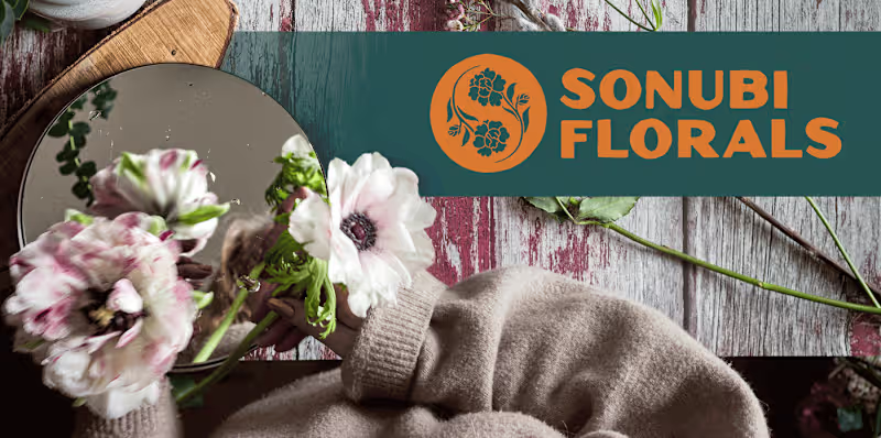 Cover image for Sonubi Florals - Rustic Brand Identity for Florist
