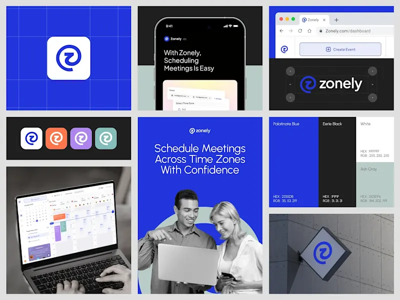 Cover image for Zonely - Appointment Booking | Branding & Visual Identity