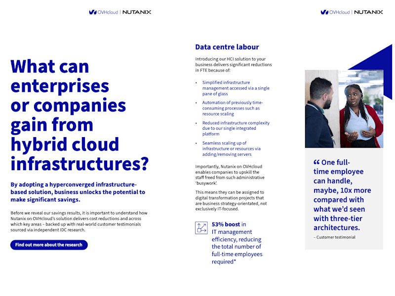 Cover image for OVHcloud/Nutanix Whitepaper