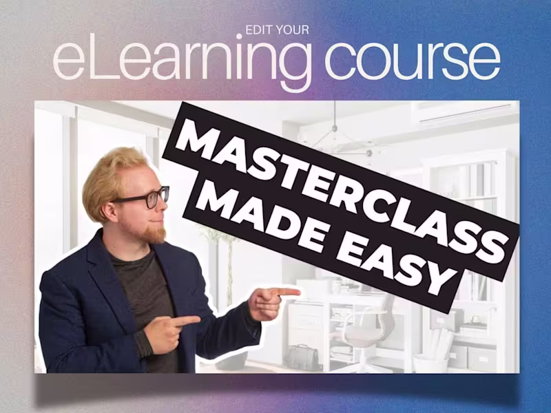 Cover image for Engaging e-Learning video editing for Youtube or courses