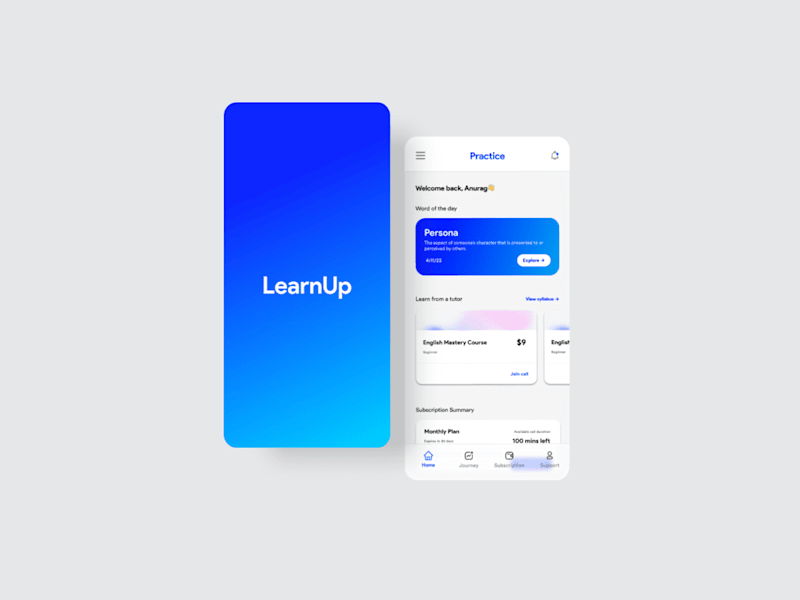 Cover image for LearnUp - Online Mentoring Mobile App