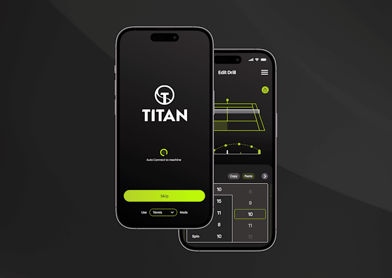 Cover image for Titan Tennis: Redesigning their ball machine application