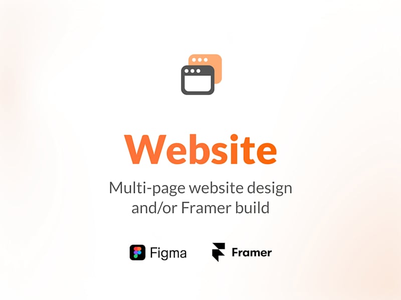 Cover image for Website Design & Framer Development