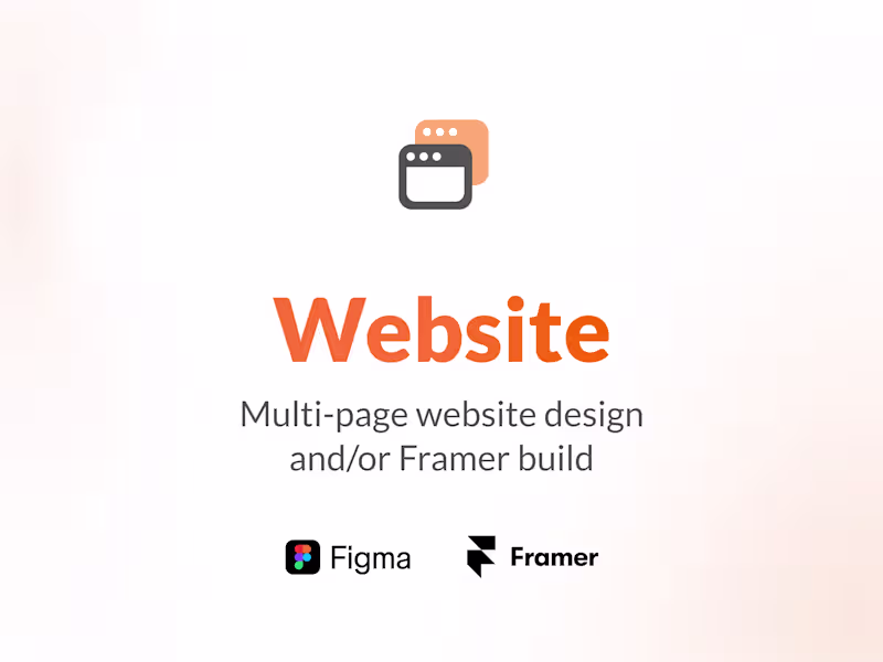 Cover image for Website Design & Framer Development
