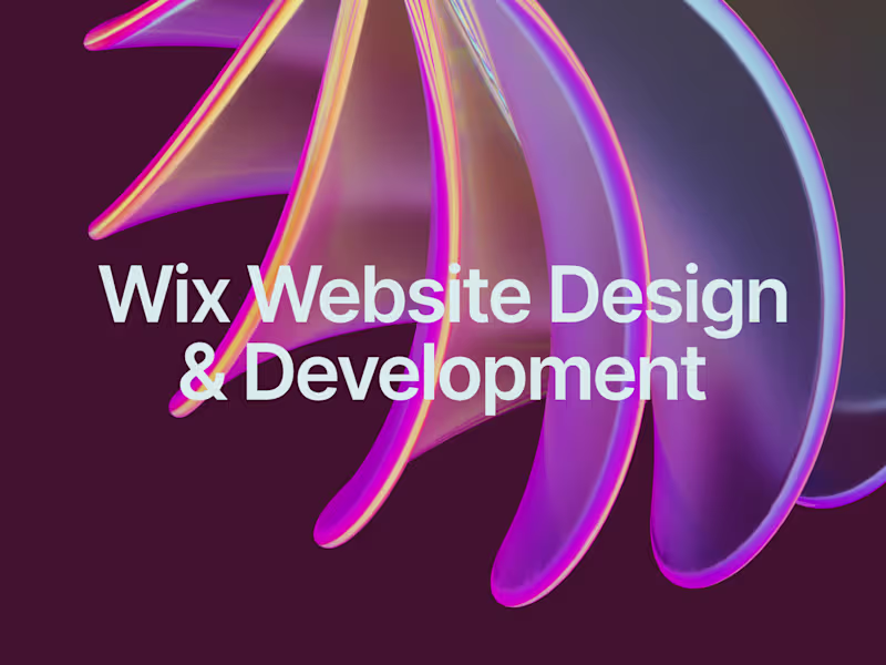 Cover image for Wix Website Design & Development