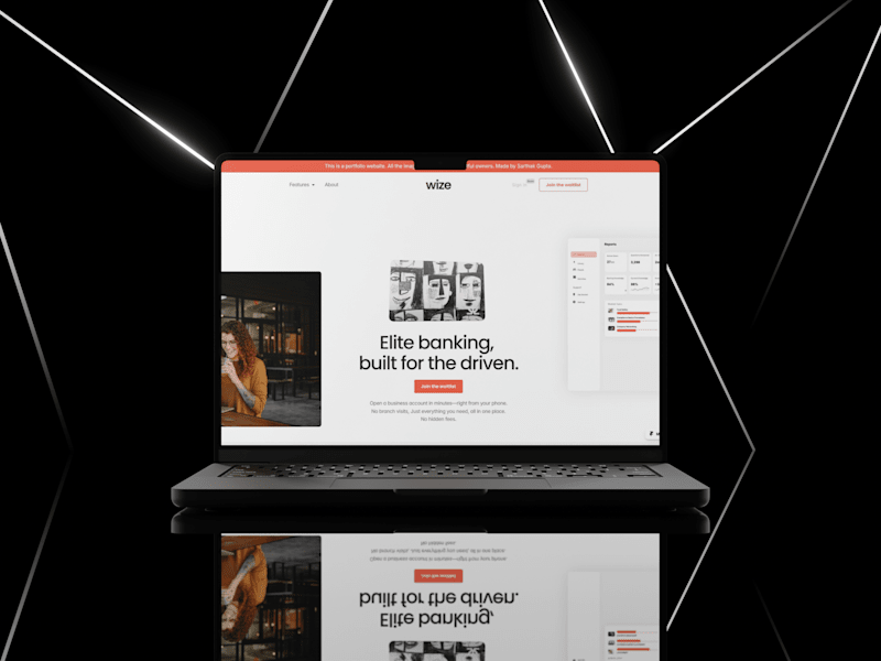 Cover image for Wize Finance : Landing Page Design and Framer Development