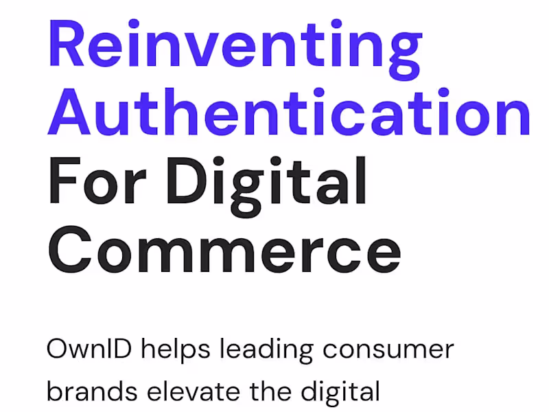 Cover image for OwnID