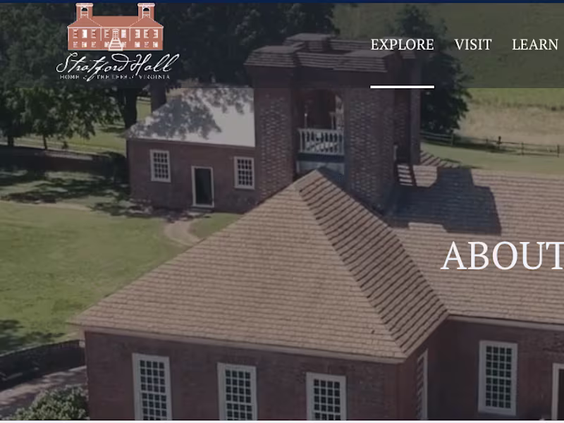 Cover image for  Stratford Hall (Website & Brand Redesign)