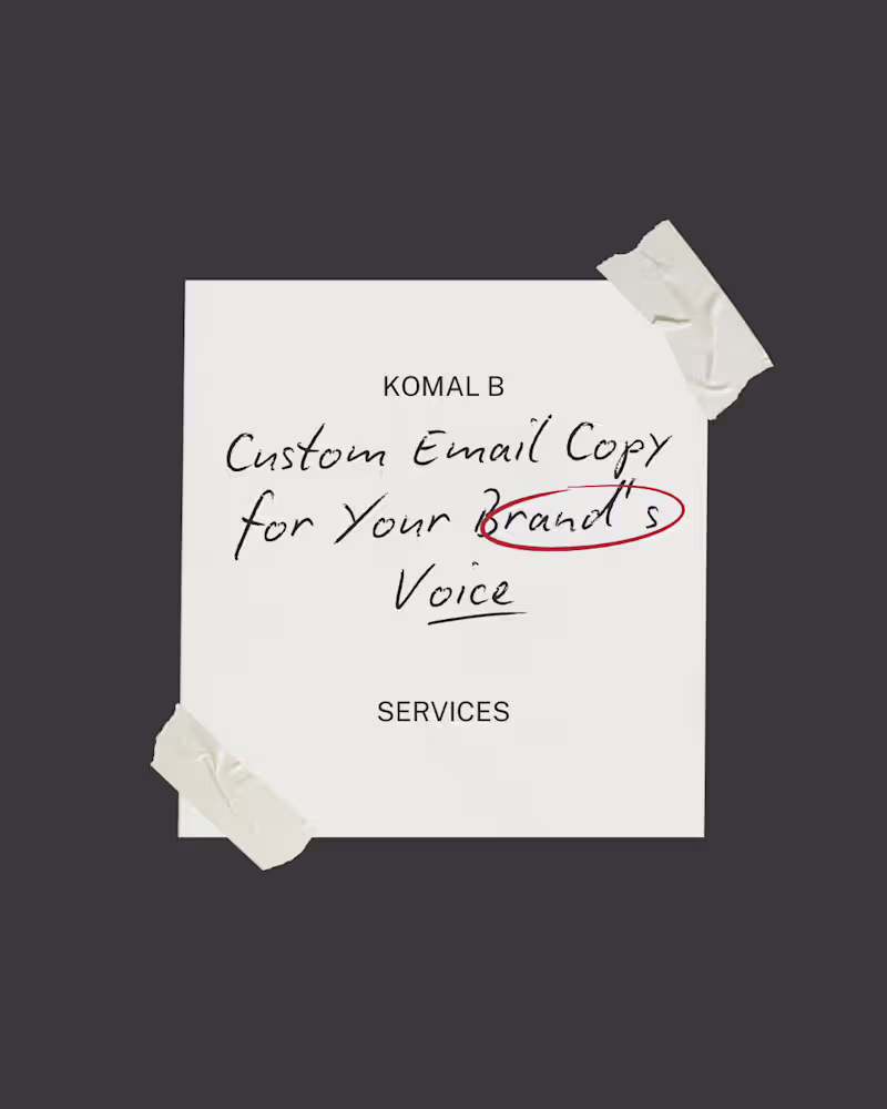 Cover image for Custom Email Copy for Your Brand’s Voice