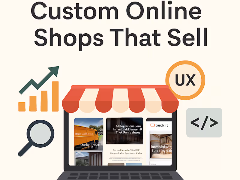 Cover image for Custom Online Shops That Sell – Fast, Secure, Scalable