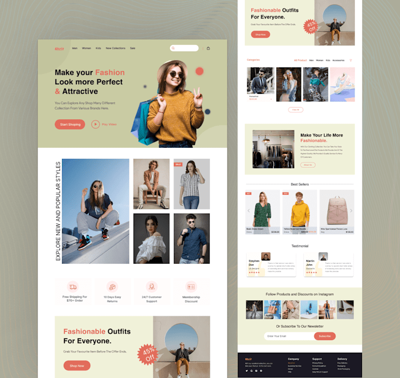 Cover image for Fashion E-Commerce Website Design