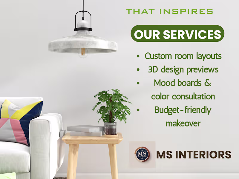 Cover image for Home & Commercial Interior Design with 3D Concepts