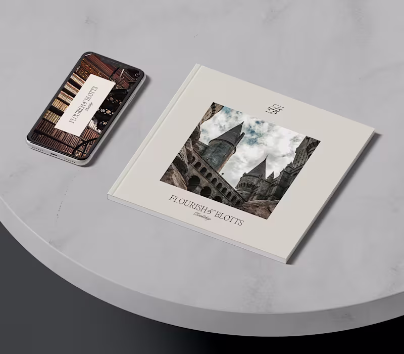 Cover image for Flourish and Blotts Bookseller 