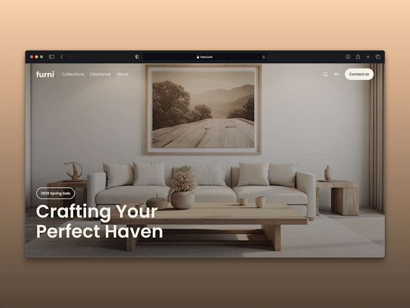 Cover image for Furni Website Design
