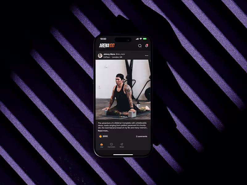 Cover image for Areana100- Hydrid fitness app