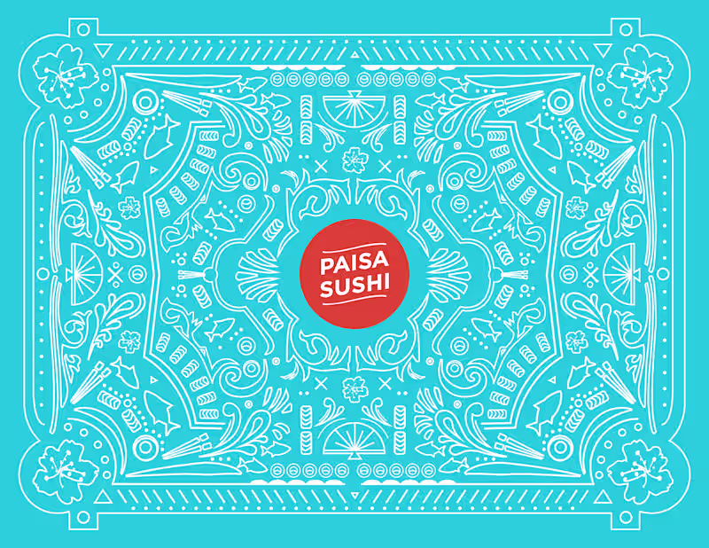 Cover image for Paisa Sushi Rebranding on Behance