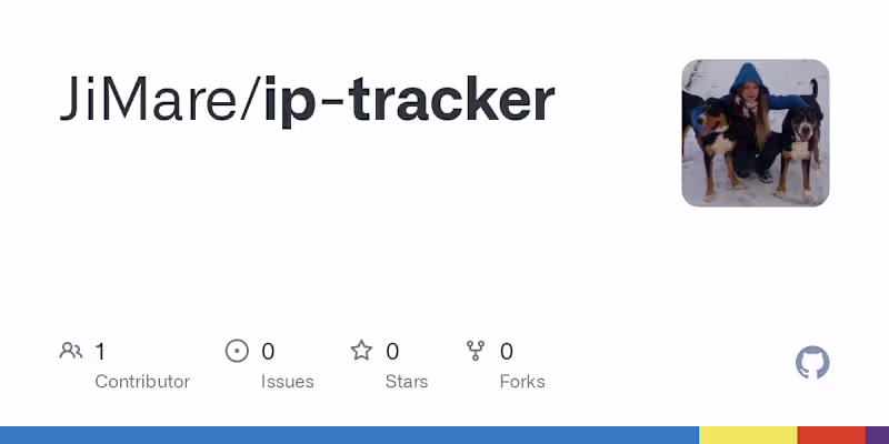 Cover image for JiMare/ip-tracker