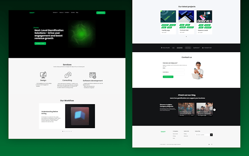 Cover image for Software Development Company - Landing Page