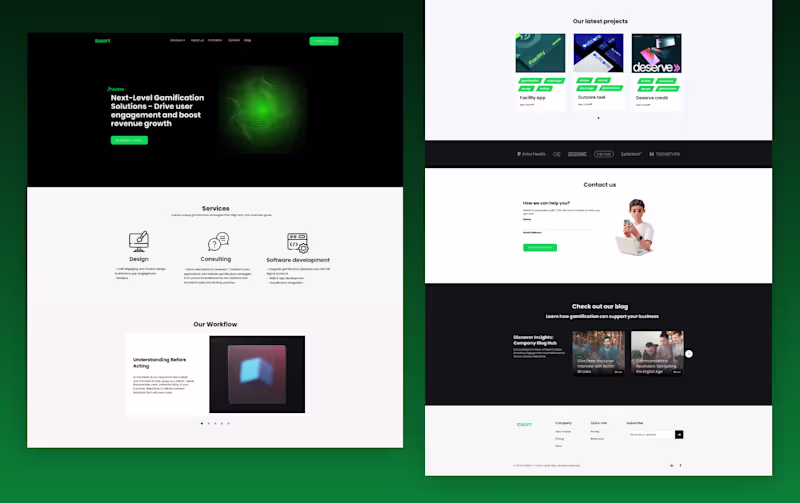 Cover image for Software Development Company - Landing Page
