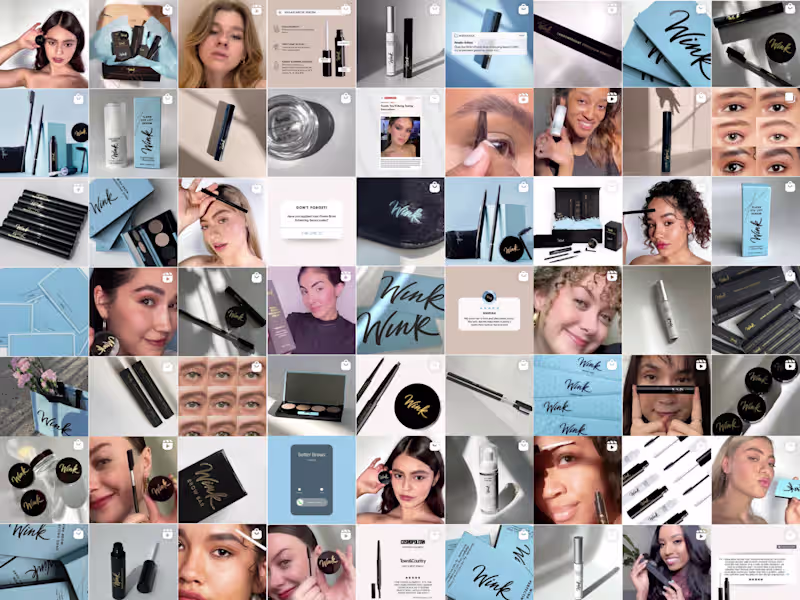 Cover image for Managed all social media for this beauty brand, creating con...