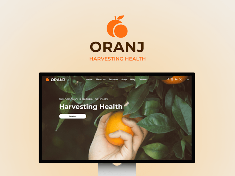 Cover image for Organic Fruit Brand | Landing Page Design