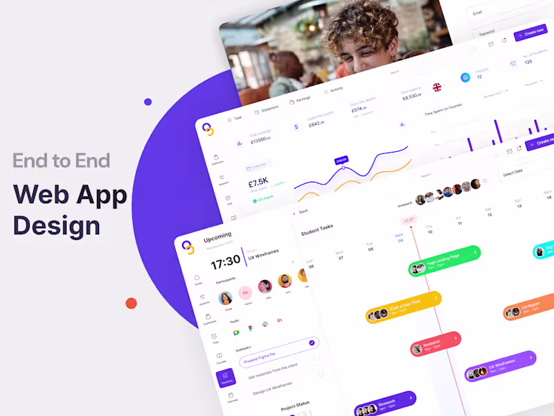 Cover image for Full Web App UX/UI Design – Clean, Scalable, and Dev-Ready