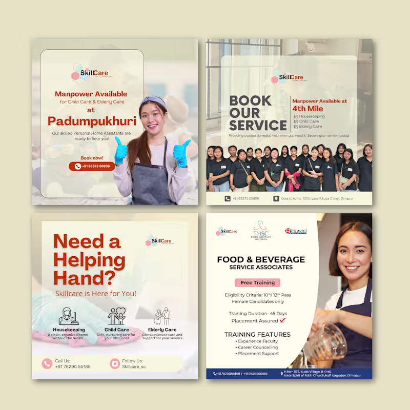 Cover image for Social Media Designs | SKILLCARE