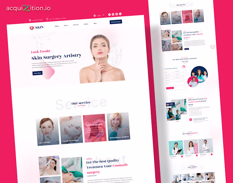 Cover image for Skin Surgery Artistry – WordPress Website The Brief The clin...